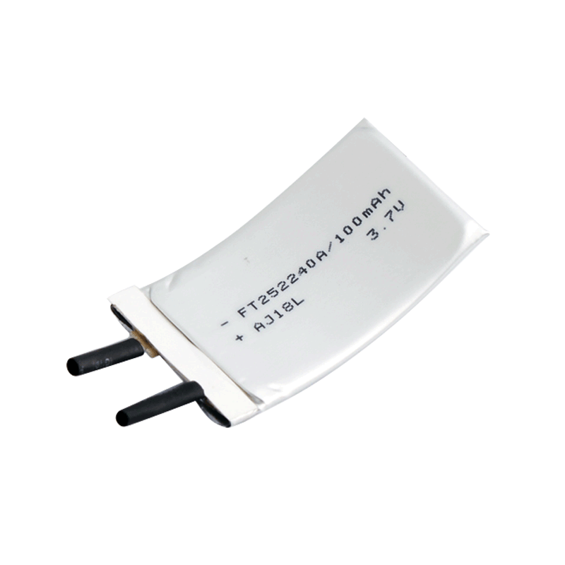 3.7V 100mAh 252240 彎曲聚合物鋰電池