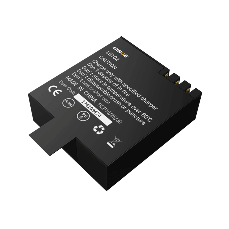 3.7V 1000mAh 982830 聚合物鋰電池 運動相機電池，鈷酸鋰材料