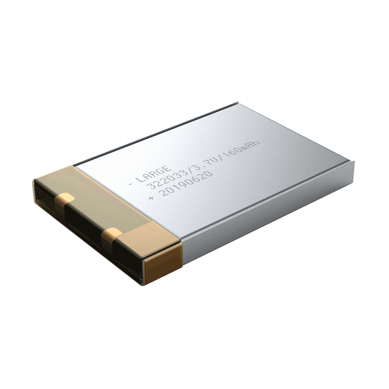 3.7V 160mAh 322033 寵物追蹤器聚合物鋰電池，鈷酸鋰材料